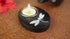 Oval Stone Tea Light Holder with Mother-of-Pearl